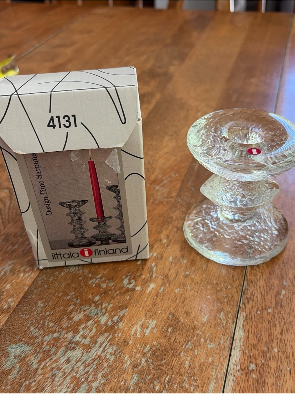 Iittala 1 Ring Festivo Candle Holder 80 mm 3 1/4” includes original box